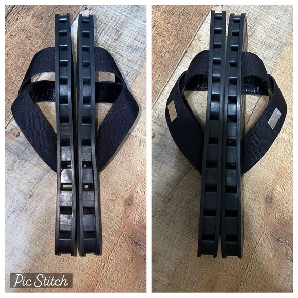 Gucci canvas slides sandals 9D - Picture 7 of 11